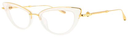 VALENTINO V-DAYDREAM Frame YELLOW GOLD - CRYSTAL IVORY Lens DEMO