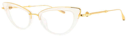 VALENTINO V-DAYDREAM Frame YELLOW GOLD - CRYSTAL IVORY Lens DEMO