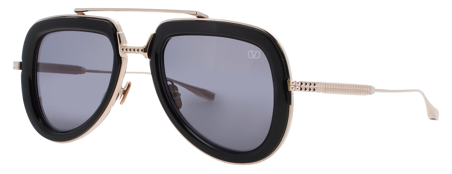 VALENTINO V-LSTORY-VLS Frame BLACK/LIGHT GOLD Lens GREY