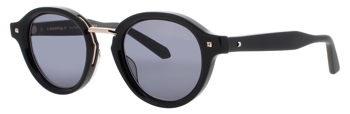 VALENTINO V-ESSENTIAL-IV-VLS Frame BLACK/LIGHT GOLD Lens GREY