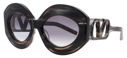 VALENTINO V-SOUL-II-VLS Frame BLACK SWIRL/ROSE GOLD Lens GREY GRADIENT
