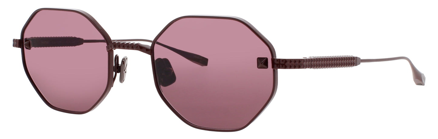 VALENTINO V-STUD-VLS Frame BORDEAUX Lens DARK BROWN