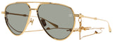 VALENTINO V - STUD - II Frame GOLD Lens GREEN