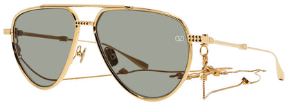 VALENTINO V - STUD - II Frame GOLD Lens GREEN