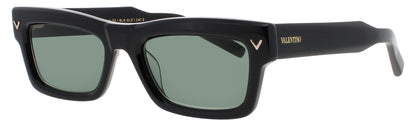 VALENTINO V-SHARP-VLS Frame BLACK/GOLD Lens DARK GREEN