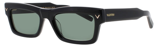 VALENTINO V-SHARP-VLS Frame BLACK/GOLD Lens DARK GREEN
