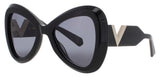 VALENTINO V-GOLD-III-VLS Frame BLACK/GOLD Lens GREY