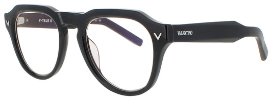 VALENTINO V-TALE- II Frame BLACK - SILVER - CLEAR LENSES Lens DEMO