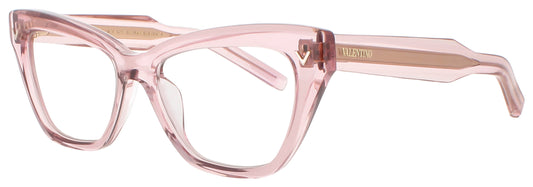 VALENTINO V-TALE Frame CRYSTAL PINK - V-LIGHT GOLD - CLEAR LENSES Lens DEMO