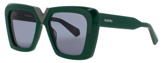 VALENTINO V-GOLD-II-VLS Frame DARK GREEN/BLACK RHODIUM Lens GREY