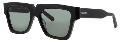 VALENTINO V-GOLD-I-VLS Frame BLACK Lens GREEN