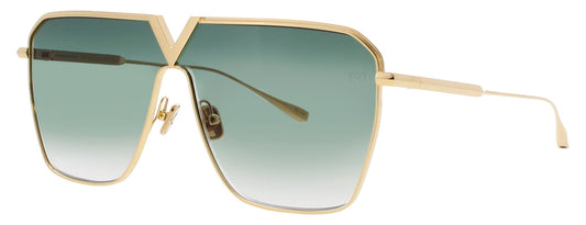 VALENTINO V-GOLDSHIELD-VLS Frame GOLD Lens GREEN GRADIENT