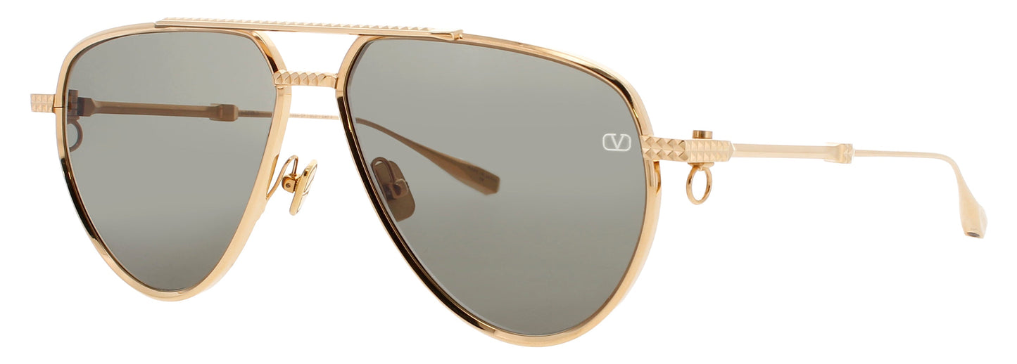 VALENTINO V-STUD-II-VLS Frame GOLD Lens GREEN