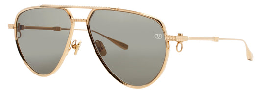 VALENTINO V-STUD-II-VLS Frame GOLD Lens GREEN
