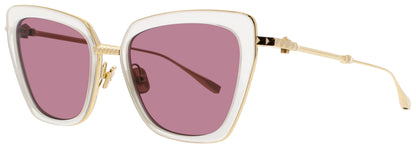 VALENTINO V - DAYDREAM II Frame IVORY / GOLD Lens BORDEAUX