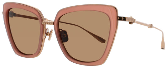 VALENTINO V - DAYDREAM II Frame PINK / ROSE GOLD Lens  BROWN