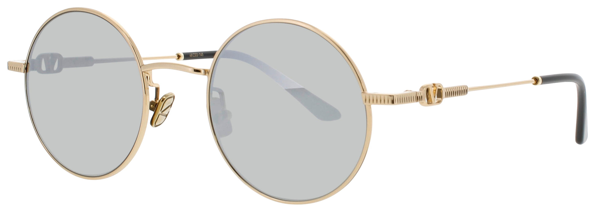 VALENTINO VLS-173 Frame GOLD / BLACK Lens SILVER MIRRORED
