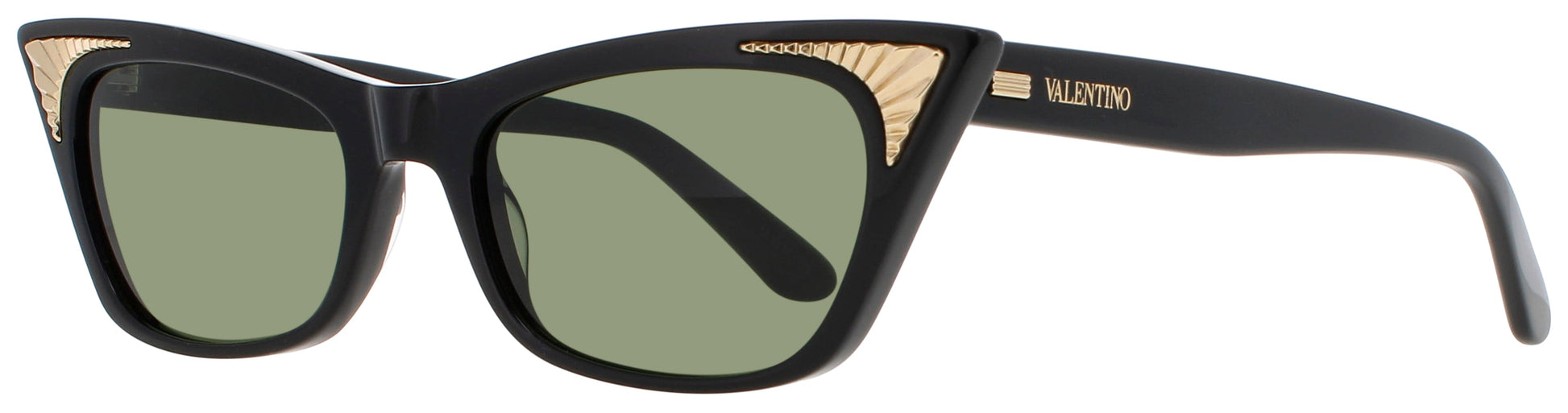 VALENTINO VLS-175 Frame BLACK / GOLD Lens  GREEN