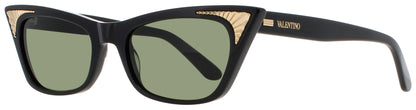 VALENTINO VLS-175 Frame BLACK / GOLD Lens  GREEN