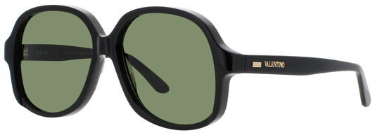 VALENTINO VLS-177 Frame BLACK / GOLD Lens  GREEN