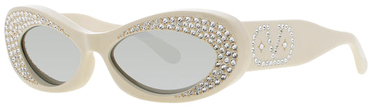 VALENTINO VLS-178 Frame IVORY / GOLD Lens SILVER MIRRORED