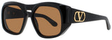 VALENTINO VLS-179 Frame BLACK / GOLD Lens  BROWN