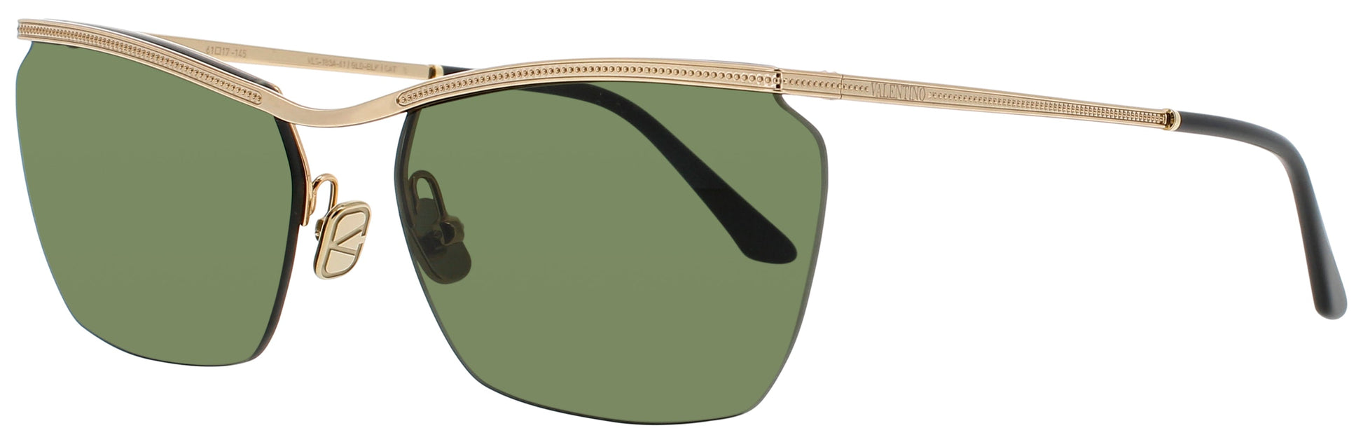 VALENTINO VLS-183 Frame GOLD / BLACK Lens  GREEN