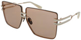 BALMAIN GENDARME Frame WHITE GOLD/BONE Lens MEDIUM BROWN