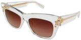 BALMAIN B-II Frame CRYSTAL CLEAR/GOLD Lens ROSE GRADIENT POLARIZED