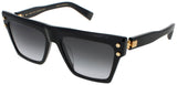 BALMAIN B-V Frame BLACK/GOLD Lens DARK GREY