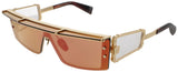 BALMAIN WONDERBOY-III Frame GOLD/RED SWIRL Lens RED MIRROR