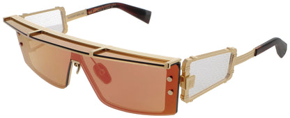 BALMAIN WONDERBOY-III Frame GOLD/RED SWIRL Lens RED MIRROR