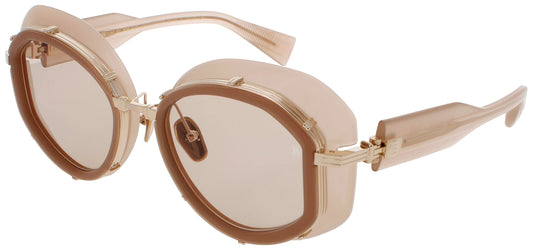 BALMAIN BRIGITTE Frame NUDE/WHITE GOLD Lens MEDIUM BROWN