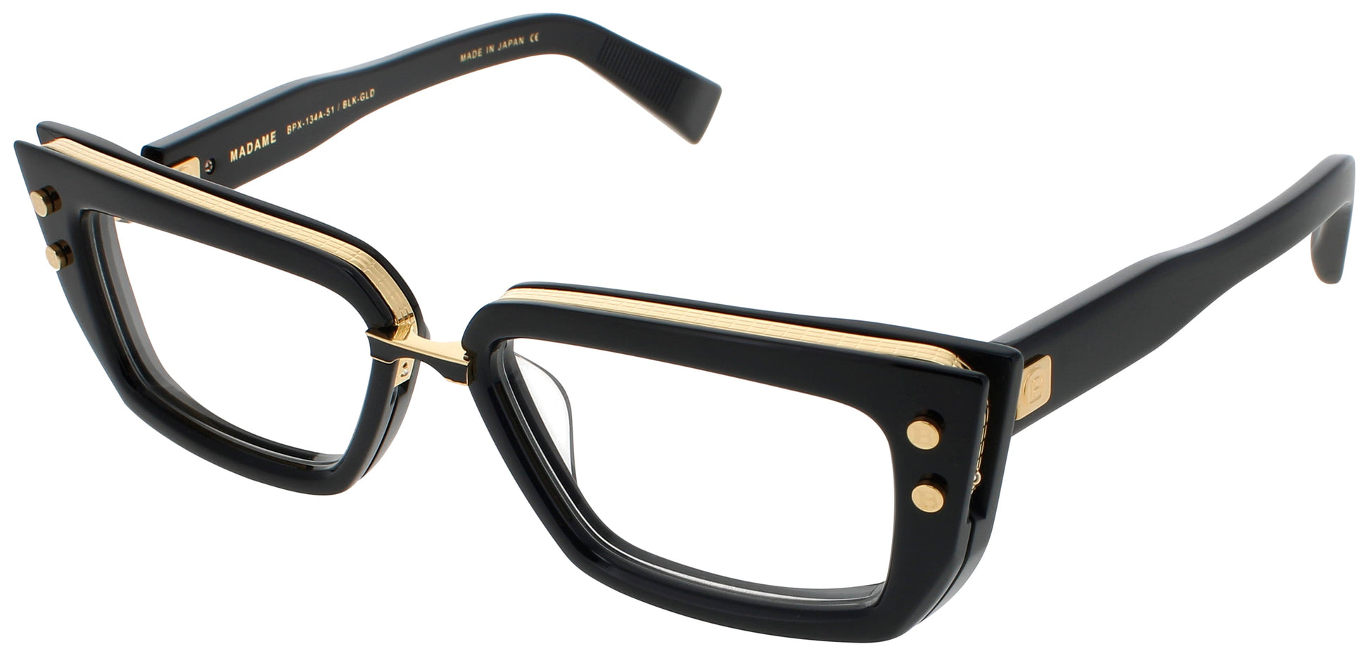 BALMAIN MADAME Frame BLACK/GOLD Lens DEMO