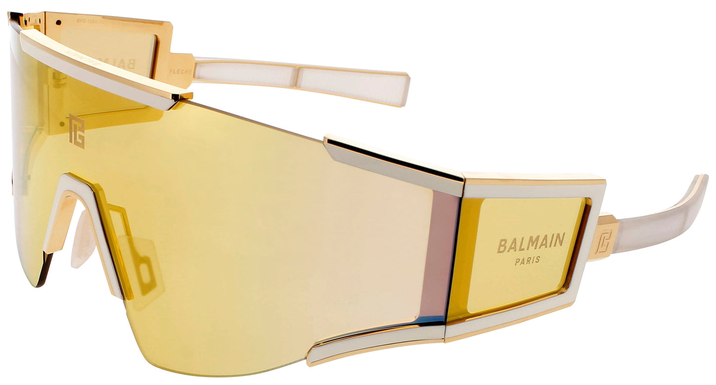 BALMAIN FLECHE Frame GOLD/BONE ENAMEL Lens BRONZE MIRROR