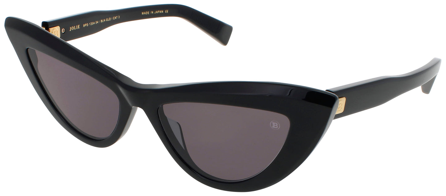 BALMAIN JOLIE Frame GOLD/BLACK Lens DARK GREY