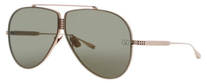 VALENTINO XVI-VLS Frame GOLD/BLACK Lens GREEN