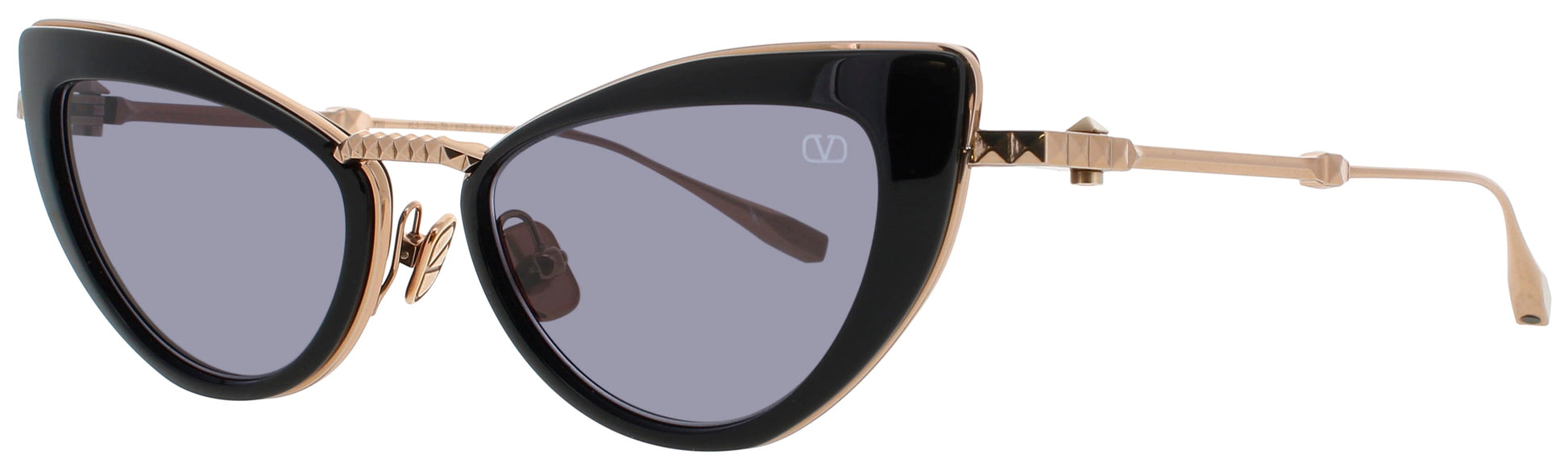 VALENTINO VIII-VLS Frame ROSE GOLD/BLACK Lens GREY