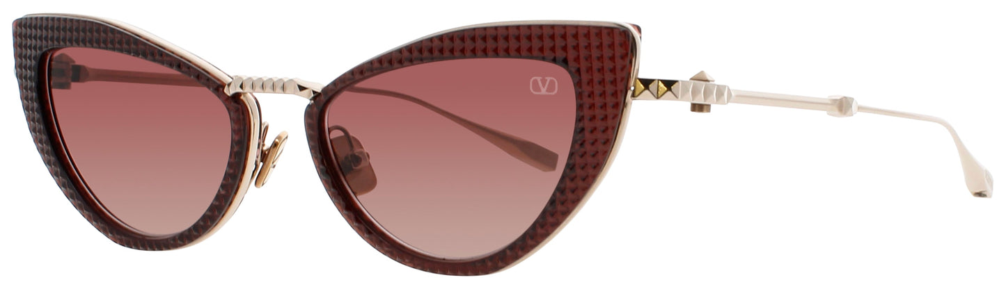 VALENTINO VIII Frame WHITE / BORDEAUX Lens  ROSE GRADIENT