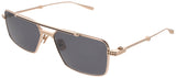 VALENTINO V-SEI Frame WHITE GOLD/BLACK ENAMEL Lens BLACK FLASH MIRROR