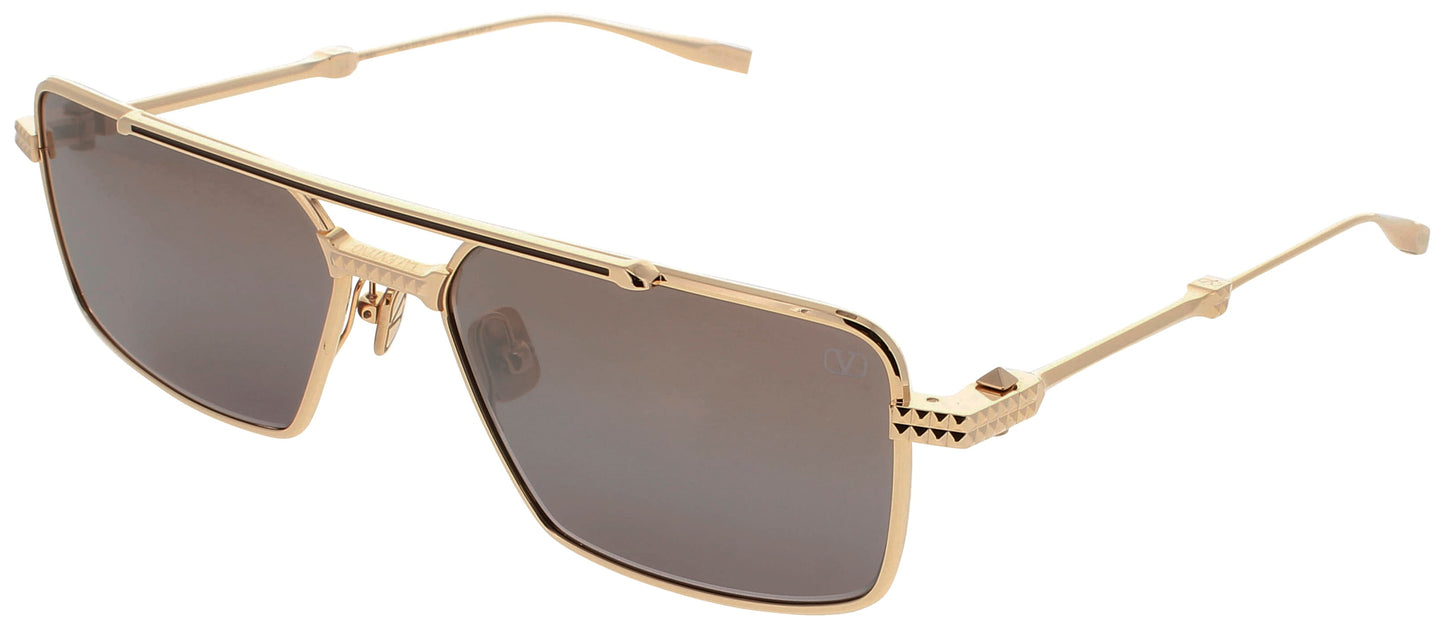 VALENTINO V-SEI Frame V-LIGHT GOLD/BROWN ENAMEL Lens GOLD GRADIENT FLASH MIRROR