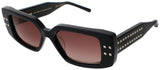 VALENTINO V-CINQUE Frame BLACK/V-LIGHT GOLD Lens DARK ROSE GRADIENT