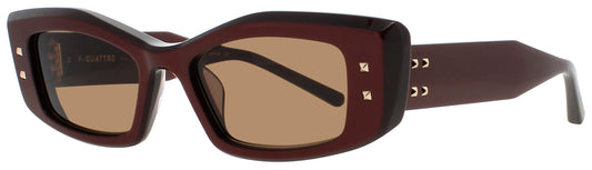 VALENTINO V - QUATTRO Frame BORDEAUX / GOLD Lens  BROWN