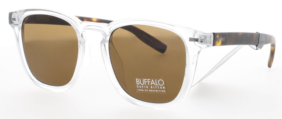BUFFALO B0025S Frame CLEAR HAVANA Lens BROWN TINT