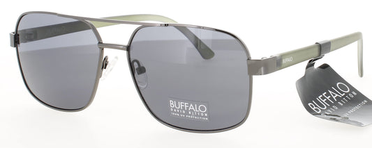 BUFFALO B0022S Frame GUNMETAL GREEN Lens SMOKE