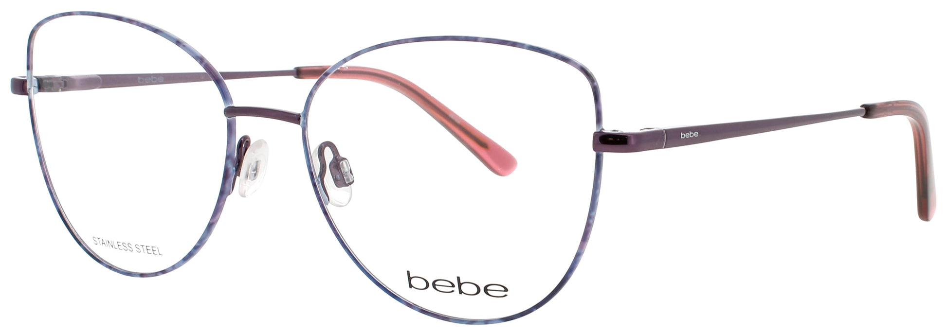 BEBE BB5207 Frame PLUM FLORAL Lens DEMO