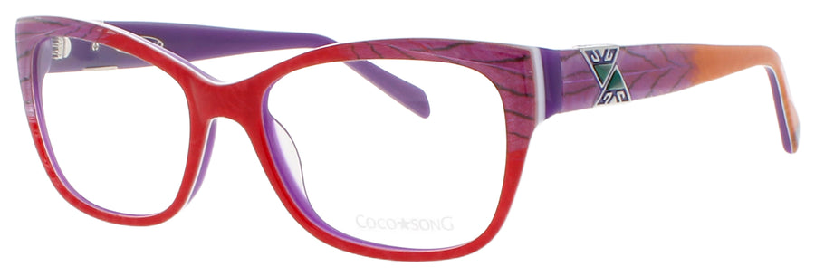 COCO SONG SUSPICIOUS LIFE Frame RED/PURPLE Lens DEMO