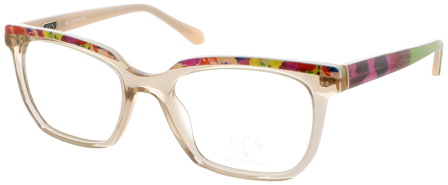 COCO SONG CCS113 Frame CRYSTAL BEIGE Lens demo