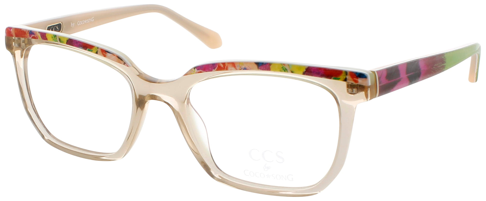 COCO SONG CCS113 Frame CRYSTAL BEIGE Lens demo