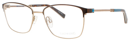 COCO SONG SKY LIGHT Frame BROWN GOLD Lens DEMO